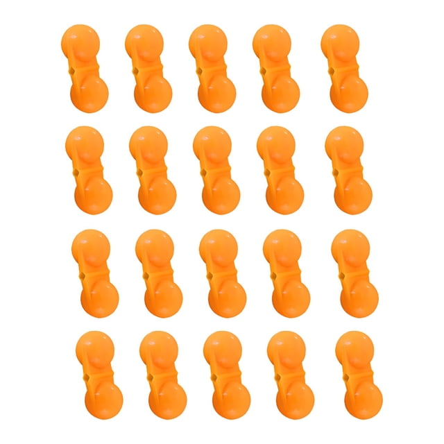 Greeniant 20 piezas cuentas de campana anillo alarma sonajero aparejo varilla luminosa línea de tarjeta iluminación Terminal cebo accesorios Pescar Naranja