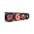 thumbnail image 1 of ENSEMBLE DE 4 RONDELLES CALGARY FLAMES, 1 of 1