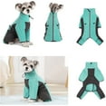 thumbnail image 6 of HQREA Winter Dog Coat Onesies Full Body Fleece Dog Pajamas Jumpsuit with Zipper for Small Dogs, 6 of 6