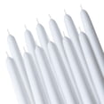 thumbnail image 2 of Rambue 10" White Taper Candles, 8 Pack Unscented White Candlesticks for Weddings and Home Decor, 8h Burn Time, 2 of 5