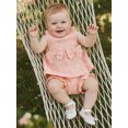thumbnail image 4 of BemeyourBBs Toddler Baby Girl Summer Outfits Cute Daisy Dot Print Two Bowknot Sleeveless Tank Tops Ruffle Elastic Waist Shorts Set 2Pcs Summer Clothes, 4 of 9