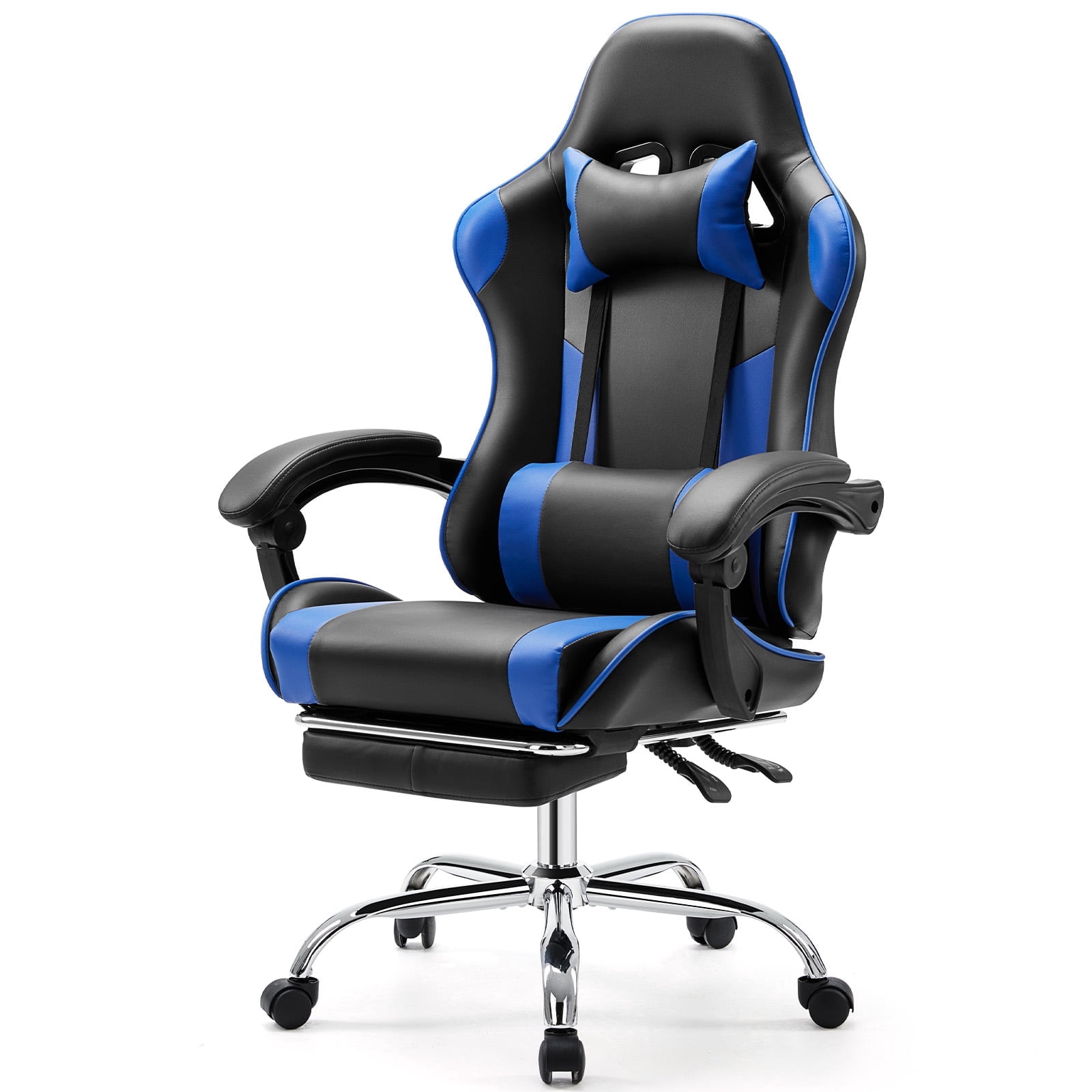 edx Comfort Gaming Chair, Ergonomic Design, Adjustable Features, Home Offfice Chair, Black and Blue
