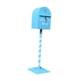 thumbnail image 2 of Elodie Metal Holiday Mailbox Accessory for Santa Mail, 47 Inches Tall for , , Stores, Light Blue, 2 of 8