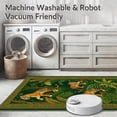 thumbnail image 5 of ODIKA 4'x6' Machine Washable Non-Slip Area Rug, Vintage Botanical Green High Traffic Rug, Green, 1472, 5 of 7