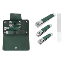 Unique Bargains 1 Set Fashion Nail Clipper Kit for Women for Men Green