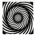 thumbnail image 3 of Ambesonne Spires Shower Curtain, Black and White Swirl, 69"Wx75"L, Black White, 3 of 5