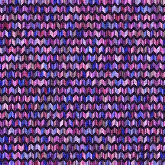 Ahgly Company Machine Washable Indoor Square Transitional Dark Purple Area Rugs, 5' Square