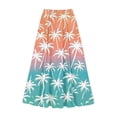 thumbnail image 5 of Jsaierl Women's Ombre Palm Tree Print Maxi Skirt, Elastic Waist Flowy Skirt, Sunset Tropical Style Skirt for Vacation, 5 of 5
