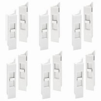 6Pairs Tilt Latch,Plastic Construction Window Latch Replacement,Snap-in Pairs Spring Loaded Lock