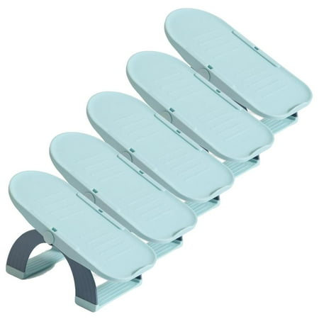 

Shoe Slots Organizer|5pcs Double Deck Shoe Rack Storage Holders|Adjustable Shoe Stack Rack for a Pair of Shoes Home Apartment and Dorm Organization