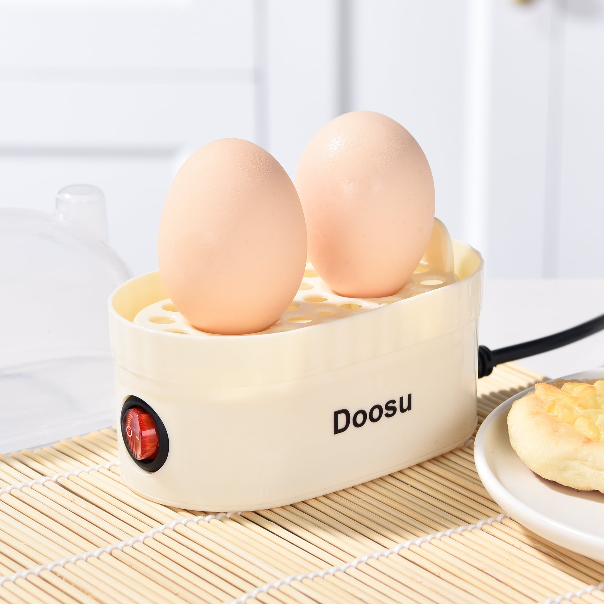 Doosu Electric Egg Cooker - Fast Heating, Easy to Clean, Multiple Food Options