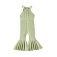 thumbnail image 1 of Combinaison Sans Manches pour Bébé Fille, Pantalon Évasé Long d'Été pour Fête Décontractée, 1 of 7