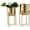 Planter, variant on Gold Indoor Outdoor Metal Planter Dome Set of 2, Large Planters with Removable Stands