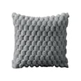 thumbnail image 2 of Funda De Almohada De Poliéster Funda De Cojín Decorativa De Terciopelo De Lana Sintética, Súper Suave Y Acogedora, De 45x45cm, Para Sofá, Cama, Sala De Estar, Color Gris (1 Unidad) Rkxzt, 2 of 8