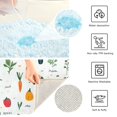 thumbnail image 3 of Yayeee Bath Rug for Bathroom Floor Non Slip Rectangle Fluffy Soft Absorbent Mat, 16"x24", Beige Vegetables Pattern, 3 of 7