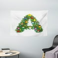 thumbnail image 1 of Letter A Tapestry, Tree Star from Winter Celebrations Praying Angel Mini Stars Letter A Font Concept, Wall Hanging for Bedroom Living Room Dorm Decor, 60W X 40L Inches, Multicolor, by Ambesonne, 1 of 2