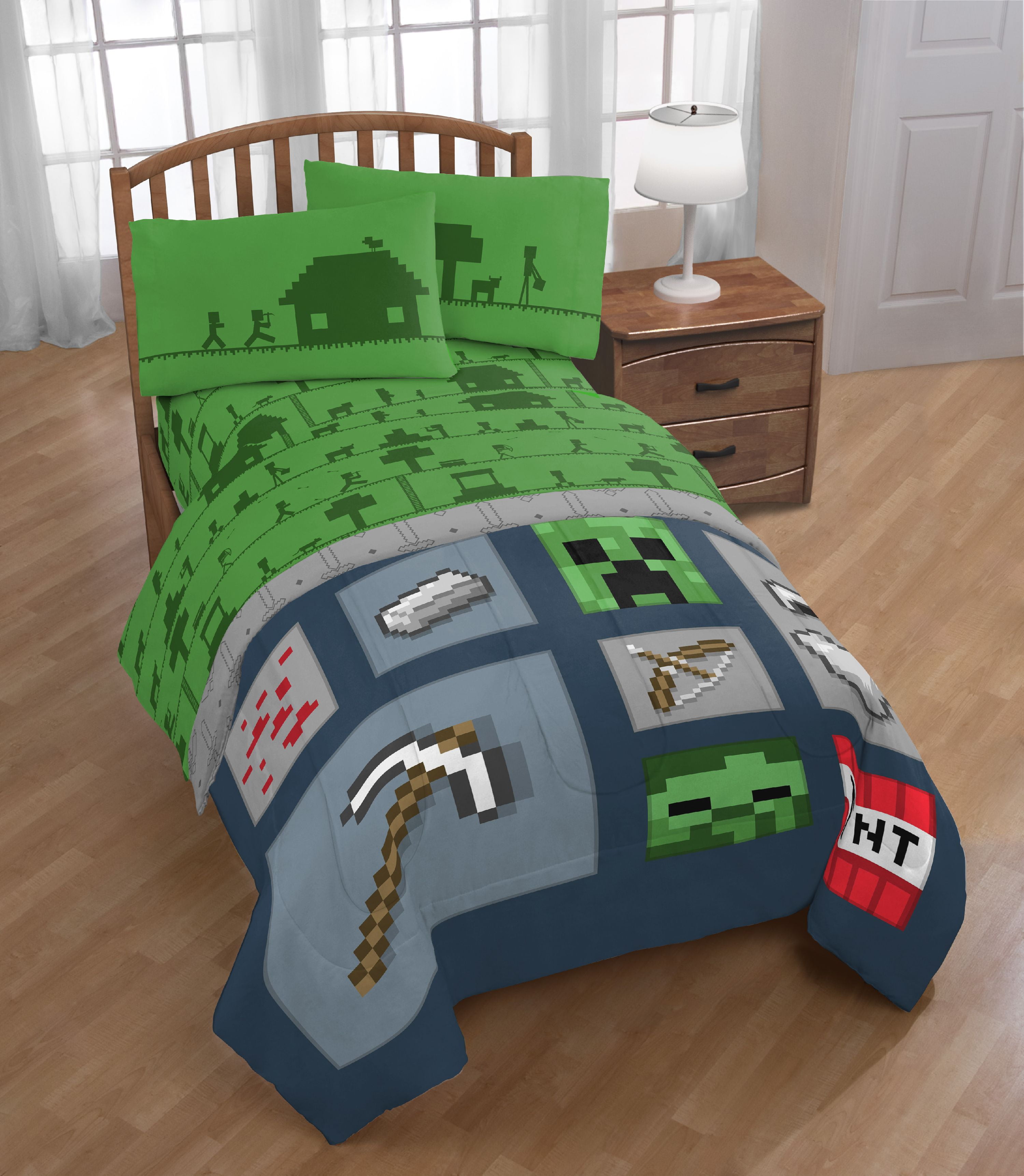 minecraft sheets walmart