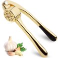thumbnail image 1 of High-quality Garlic Press-soft and Easy To Squeeze Ergonomic Handle, Sturdy Design, Each Garlic Press Extracts More Garlic, Nuts and Seeds, Professional Garlic Chopper and Ginger Press-golden, 1 of 6