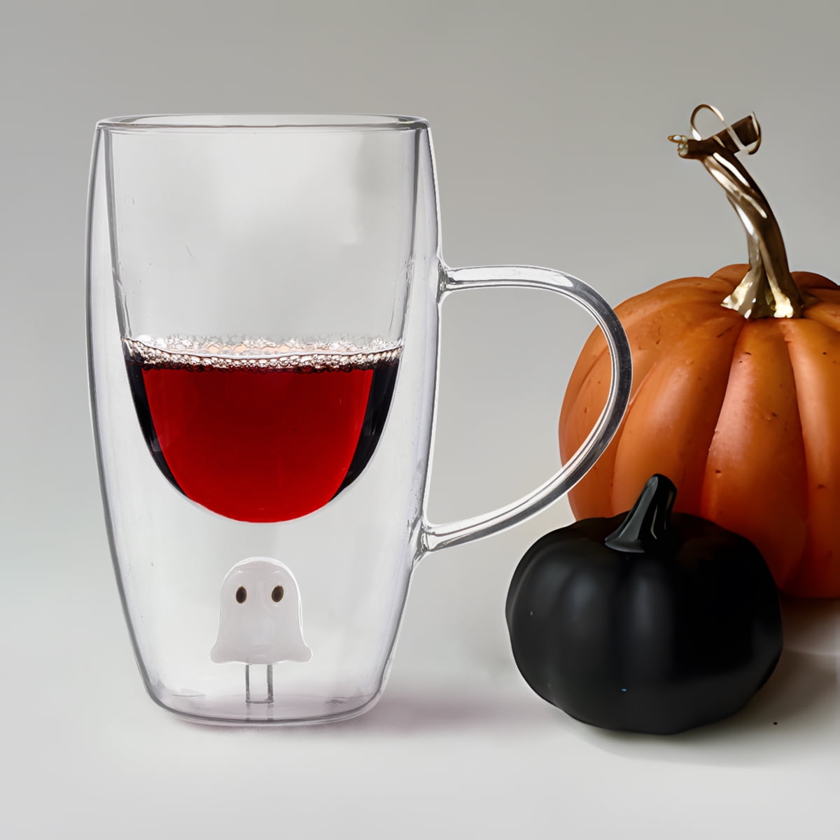 Coffee Glass Mug Ghost