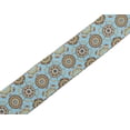 thumbnail image 2 of IBA Indianbeautifulart Blue Mandala Kaleidoscope Fabric Laces For Crafts Printed Velvet&nbsp;Trim&nbsp;Fabric Sewing Border Ribbon&nbsp;Trims&nbsp;9 Yards 4 Inches, 2 of 2