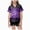 Dark Purple, variant on Halloween Girls Pajamas Silk Satin Pajama Set Short Sleeve Button down Sleepwear Soft Cute Pjs with Ruffle Shorts Kids 2 Piece Loungewear(Khaki,10-11Years)