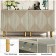 thumbnail image 5 of Finmind Classic 59" Grey Sideboard, Freestanding Wood Buffet Cabinet with Storage, 5 of 7