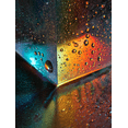 thumbnail image 1 of Qisvanset Sunrise Sunset Geometric Abstract Canvas Print 12x16 Inch Apartment Art, 1 of 8