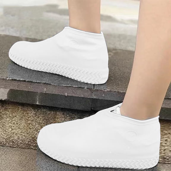 Unisex Silicone Overshoes Durable Non- Protective Footwear for Rain and Muddy Terrain