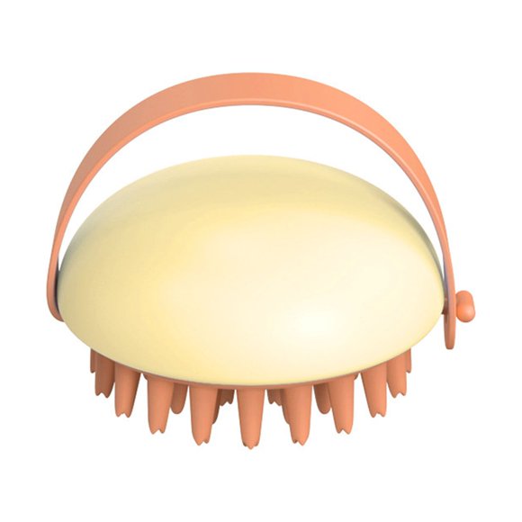 Fiudx Cepillo de Champú para Masajes, Cerdas Suaves y Gruesas, Diseño Impermeable, Mango Cómodo, Exfolia El Cuero Cabelludo, Alivia El Estrés, Fácil de Limpiar, Desmontable para Guardarlo, Multiusos