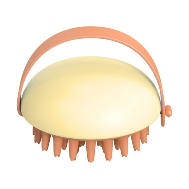 Fiudx Cepillo de Champú para Masajes, Cerdas Suaves y Gruesas, Diseño Impermeable, Mango Cómodo, Exfolia El Cuero Cabelludo, Alivia El Estrés, Fácil de Limpiar, Desmontable para Guardarlo, Multiusos