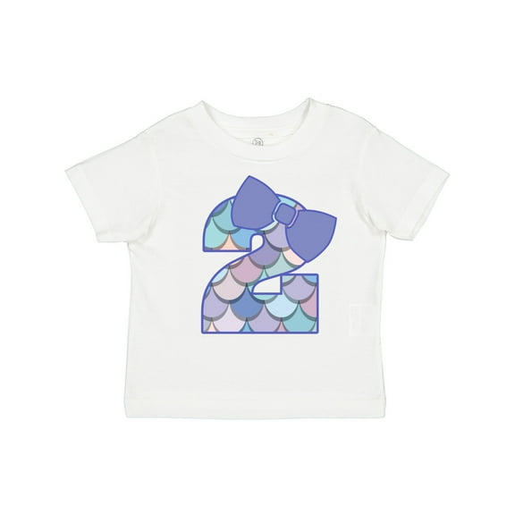 Inktastic 2nd Birthday Mermaid 2 Year Old Girl Girls Toddler T-Shirt