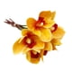 thumbnail image 2 of Flores Artificiales, Decoración De Orquídeas Artificiales De 6 Tallos Con Contornos Claros Y Colores Vibrantes, Decoraciones Florales De Orquídeas Artificiales Para Bodas,, 2 of 7