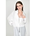 thumbnail image 4 of Blusa de corte largo Roman Fashion /Juvenil, 1008 (Blanco) blanco M, 4 of 5