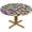 Geometric Print, variant on Round Tablecloth 4th of July Patriotic Balloons Fitted Elastic Waterproof Wipeable Table Cloth Cover Decorations Table Pad Cover for lndoor Outdoor-48 (Round)