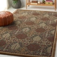 thumbnail image 2 of SAFAVIEH Antiquity Trafford Floral Geometric Wool Area Rug, Light Blue/Gold, 3' x 5', 2 of 12