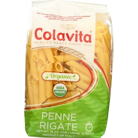 (6 Pack) Colavita Organic Penne Rigate Pasta, 1