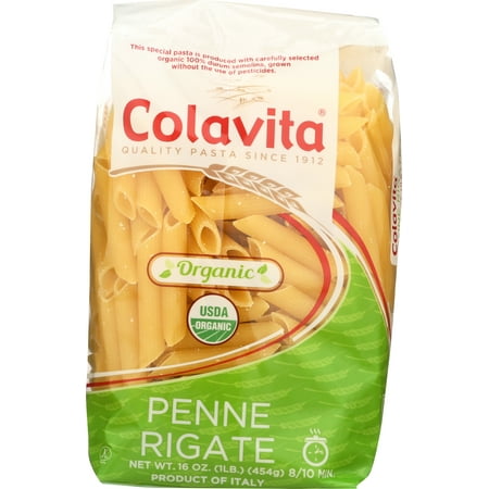 Penne Pasta - (6 Pack) Colavita Organic Penne Rigate Pasta, 1 Lb