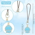 thumbnail image 2 of 12 Pcs Ocean Theme Phone Charms Colorful Cartoon Theme Phone Pendant with Whale Mermaid Fishtail Charms Alloy Enamel Mobile Straps for Phone Decor, 2 of 7