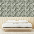 thumbnail image 3 of Ambesonne Palm Leaf Peel & Stick Wallpaper for Home, Vintage Hawaii Pattern, 13"x36", Taupe Sage Green, 3 of 5