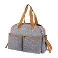 thumbnail image 3 of Bolsa Organizadora para Pañales, Bolso de Hombro Versátil, Elegante Bolsa para Pañales, Botella para Pañales Al Aire Libre, Regalos de Viaje para Baby Gris, 3 of 9