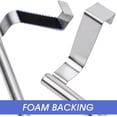 thumbnail image 2 of Tutuviw 2 Pcs Stainless Steel Over Cabinet Towel Bar,Cabinet Door Towel Holder,Over The Door Towel Rack,Kitchen Over Door Towel Holder Storage Organizer for Universal Fit on Kitchen Bathroom Cupboard, 2 of 7