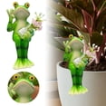 thumbnail image 2 of Floating Frog Mini Pond Decoration, Resin Garden Figure for Outdoor Pond & Garden Decor, 2 of 6