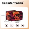 thumbnail image 5 of Lsque Skull And Flag Usa Print 4 Slice Toaster Cover , Kitchen Appliance Dustproof Protector , Toaster Protector Dustproof Kitchen Appliance Cover, 5 of 7