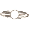 thumbnail image 2 of 34"W x 17"H x 9 3/8"IW x 16 1/8"IH x 3/8"T Elizabeth Wood Fretwork Pierced Ceiling Medallion, Hickory, 2 of 3