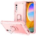 thumbnail image 1 of LG Velvet Case, Heavy Duty Rugged Military Shockproof Case Dual Layer Hybrid PC Silicone Case Builtin Kickstand, 1 of 5