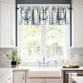 thumbnail image 4 of Nautical Anchor Window Valance, Vintage Sailboat Ocean Coastal Lighthouse Navy Blue Coral Shell Seahorse Print Blackout Valance Curtain for Kids Bedroom Living Room, 54x18in, 4 of 5