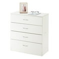 thumbnail image 5 of White 4 Drawer Dresser for Small Space, Wood Storage Cabinet for Living Room, Chest of Drawers with Metal Handle for Bedroom, 5 of 9