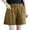 Khaki, variant on LOVZFMLL Women's and Juniors' Casual Shorts, Summer Solid Color Loose Fit Wide Leg Women's Shorts Home Wear Daily Wear Shorts Purple XXL