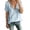 Blue, variant on Womens Tops Short Sleeve Floral Lace Yoke Breathable Mesh Summer Tops,Yellow,L,Yellow,L