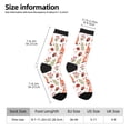 thumbnail image 2 of Daiia Squirrel And Print Crew Socks – Soft Breathable Long Socks for Men & Women, Moisture-Wicking & Comfortable Daily Wear Socks, One-Size Fits Most (US 5-11), 2 of 6
